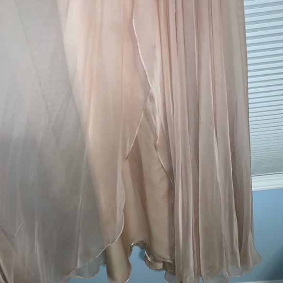 Long Tan Embellished Prom Dress - Picture 4 of 8